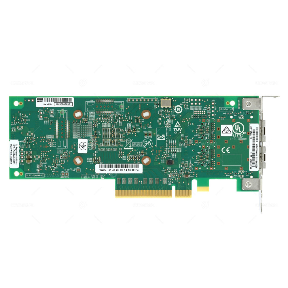 868141-001 LP HPE STOREFABRIC SN1600Q DUAL PORT 32GB FC HBA ADAPTER LOW PROFILE QLE2742-HP, P9M76-63001, P9M76A